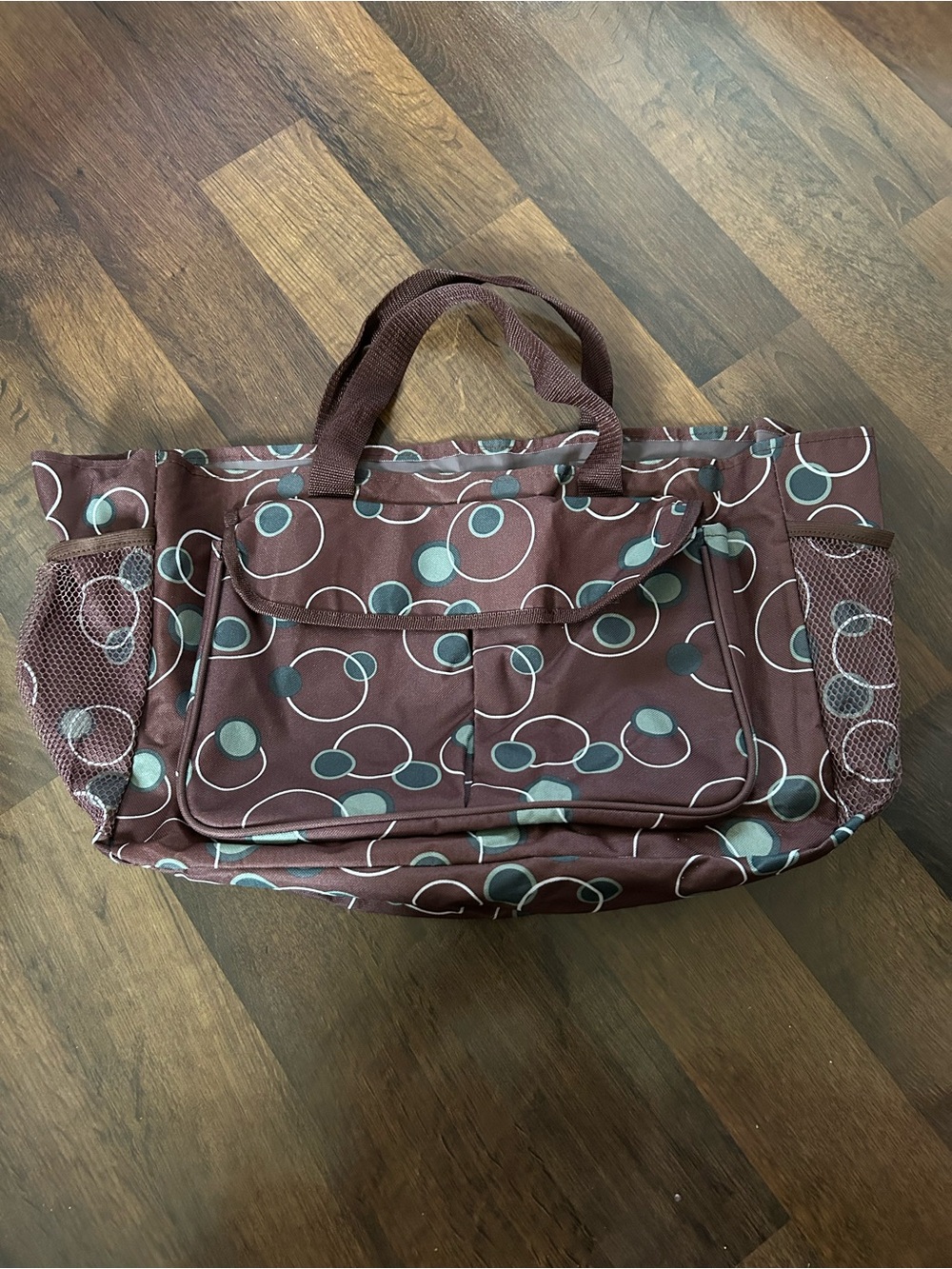 Women's Brown Patterned Tote Bag - Versatile Everyday Carry